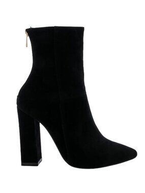 Raye Draper Black Velvet Pointed Toe Booties